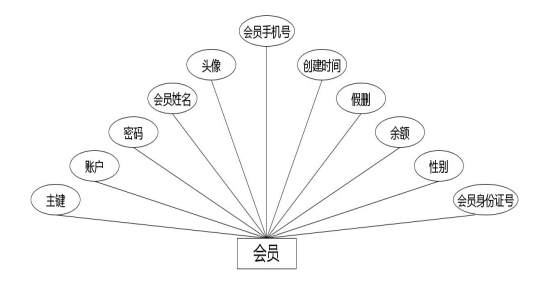 图 4.3 会员实体属性图