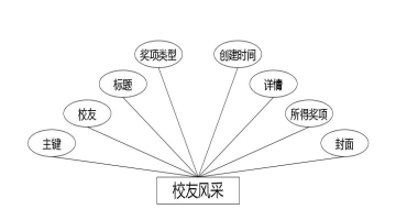 图 4.1 校友风采实体属性图